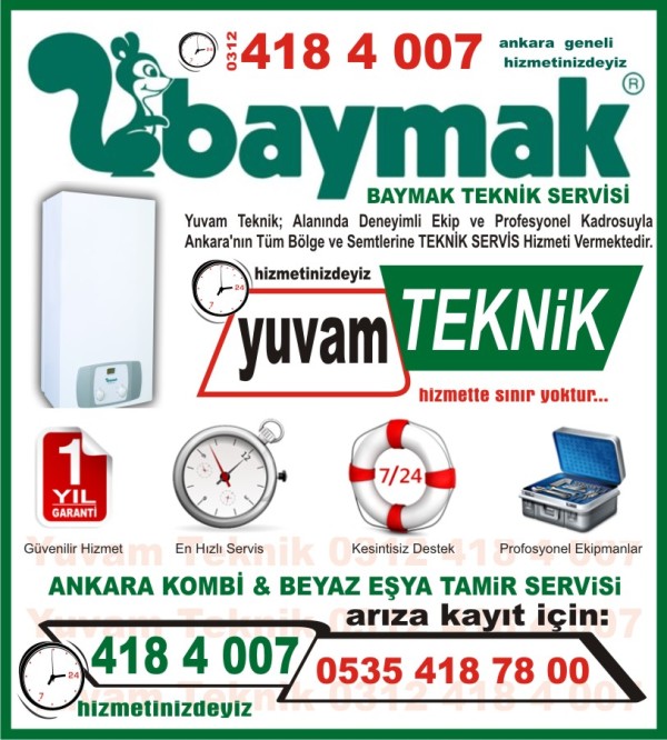 Etimesgut Ankara Baymak Kombi-Klima Tamir Servisi